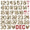 The Holiday Life Chipboard Numbers